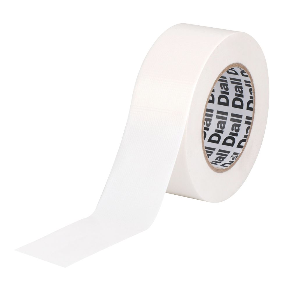 Diall Cloth Tape 42 Mesh White 50m X 50mm Duct Tape Screwfix Com