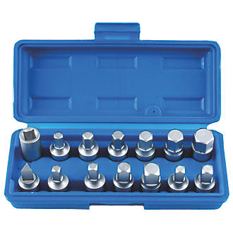 Silverline 867613 Oil Drain Plug Key Set 6pce 