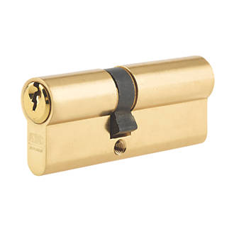 Euro spec Cylinder Lock Brass 80mm 40/40 Euro door handle barrel 3 KEYS 