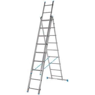 Step Ladder 3x9 RUNG Combi/Combination/Extension/Triple/Double/ 2 & 3 Section 