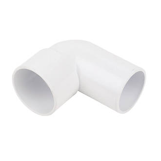 5 x 40mm Conversion Bend 90 Degree Elbow White Waste Water Pipe Drain Plumbing 