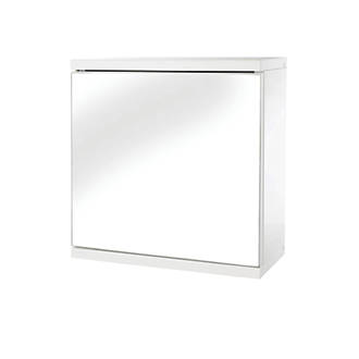 croydex single door bathroom cabinet white 300 x 140 x 300mm bathroom furniture screwfix com