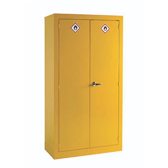 Hazardous Substance Cabinet Yellow 915 X 457 X 1830mm Hazardous