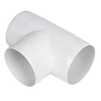 Ducting Round Equal Y Piece Kitchen Ventilation Duct Pipe Extract 4" 100mm 