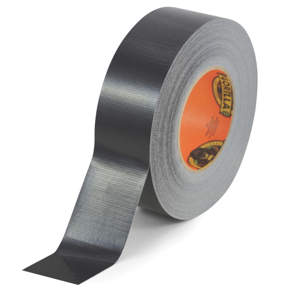 Gorilla Glue Cloth Tape 48 Mesh Black 32m X 48mm Duct Tape Screwfix Com
