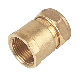 plumbing NEW 22mm compression x 1" adaptor brass BSP thread FEMALE