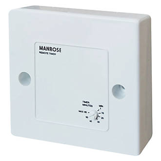 Manrose 1351 Remote Bathroom Fan Timer, Bathroom Fan Timers Controls