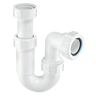 Mcalpine Adjustable Inlet Tubular P Trap White 32mm