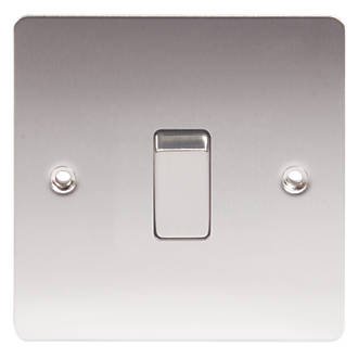 P301BC Stainless Steel Flat Plate 1G 1W Light Switch 10AX Box of 10 PROSTAR 