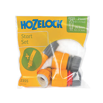 Hozelock Hozelock 4 Pack Hose Fitting Starter Set Quick Connect Tap Connector  5010646055772 