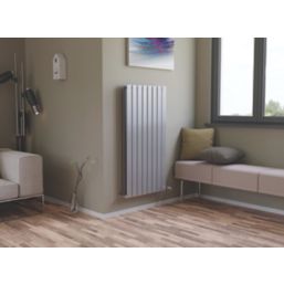 Ximax 1200mm x 595mm 3689BTU Silver Vertical Designer Radiator