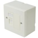 Philex Cat 5e 1 Port RJ45 Ethernet Socket White