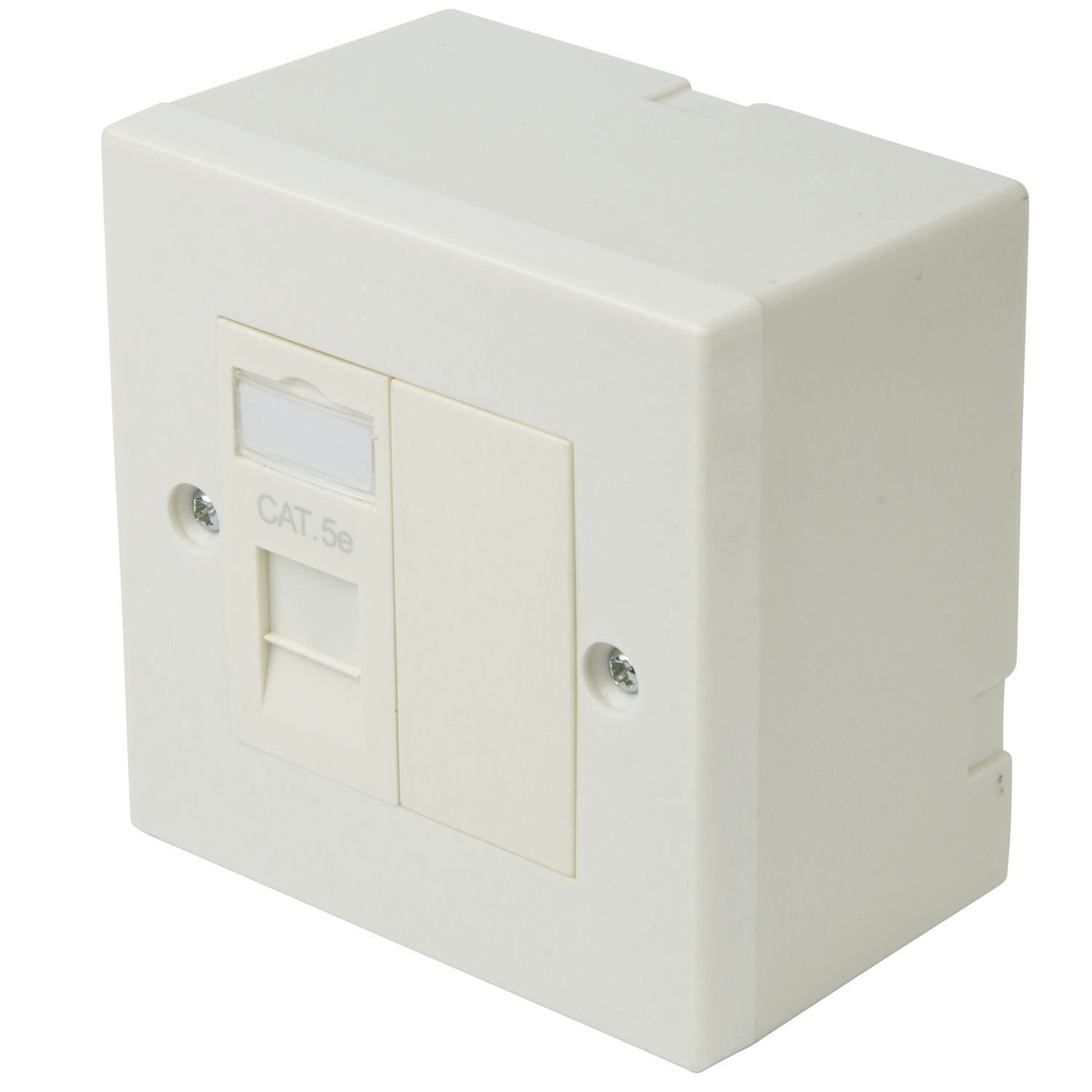 Philex Cat 5e 1 Port RJ45 Ethernet Socket White (10030)