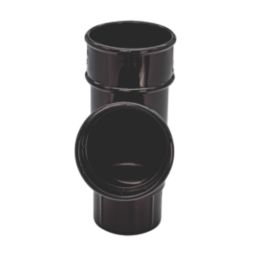 FloPlast  Round Pipe Branch Black 68mm