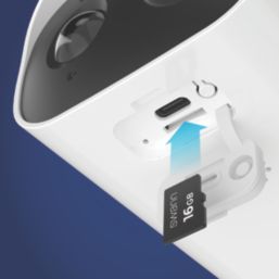 Swann SWIFI-SESOL2KBC-EU Solar & Battery-Powered White Wireless 2K Outdoor Square Security Camera