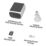 Swann SWIFI-SESOL2KBC-EU Solar & Battery-Powered White Wireless 2K Outdoor Square Security Camera