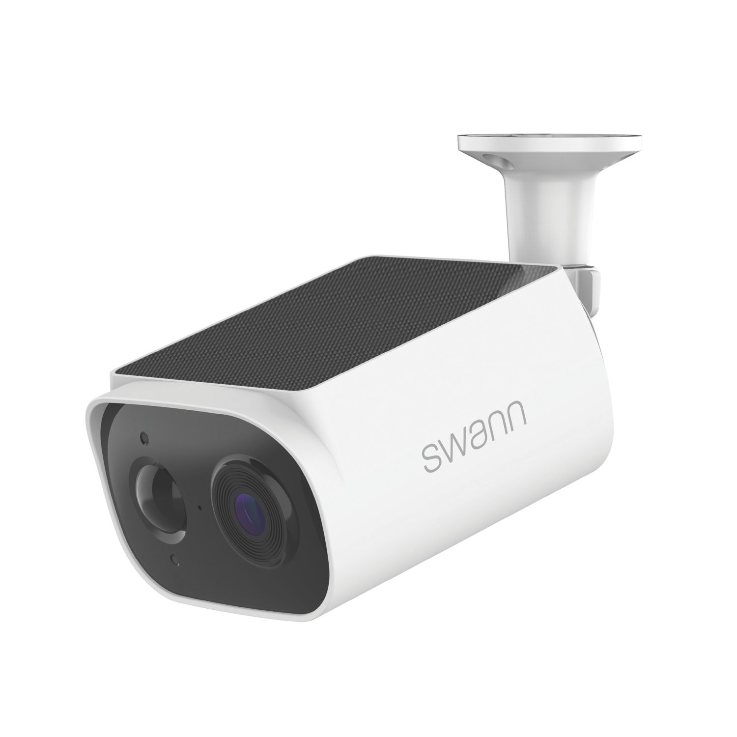 Swann SWIFI-SESOL2KBC-EU Solar & Battery-Powered White Wireless 2K Outdoor Square Security Camera (100AM)