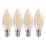 LAP  E14 Candle LED Light Bulb Clear 470lm 2.9W 4 Pack