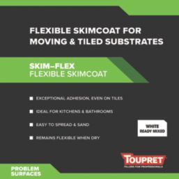 Toupret TTTX14005GB Skim-Flex Flexible Skimcoat Filler 5kg