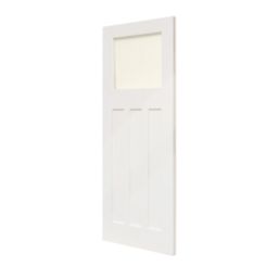 Edwardian 1-Clear Light Primed White Wooden 3-Panel Shaker Internal Door 1981mm x 686mm