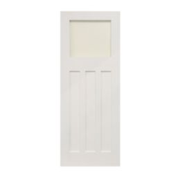 Edwardian 1-Clear Light Primed White Wooden 3-Panel Shaker Internal Door 1981mm x 686mm