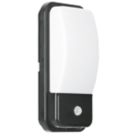 Enlite UtiliteX Outdoor Rectangular LED Security Bulkhead With PIR Sensor Black 10W 880lm