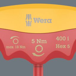 Wera 400 i Torque VDE Insulated Indicator Hex 5.0mm x 90mm
