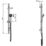 Highlife Bathrooms Nevis Shower Kit Chrome Finish