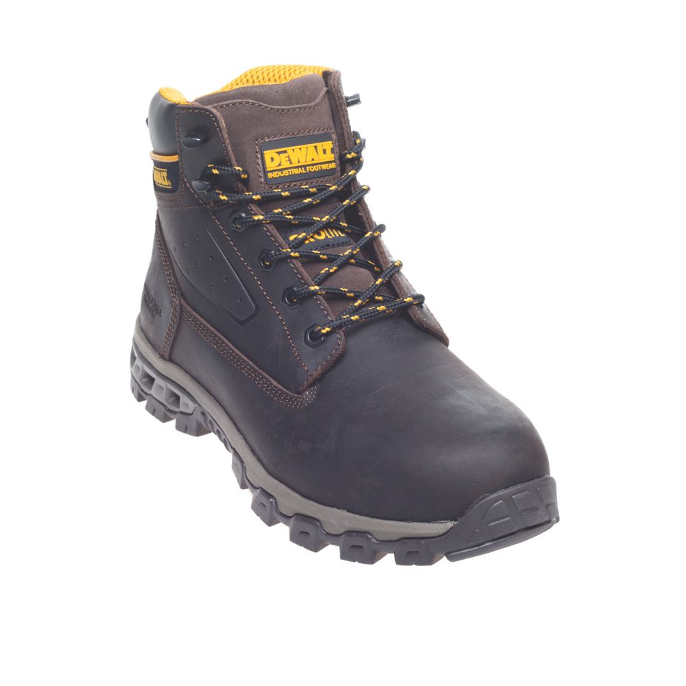 DeWalt Halogen Prolite Size 11 Brown Safety Boots Screwfix