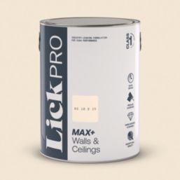 LickPro Max+ 5Ltr White BS 10 B 15 Eggshell Emulsion  Paint