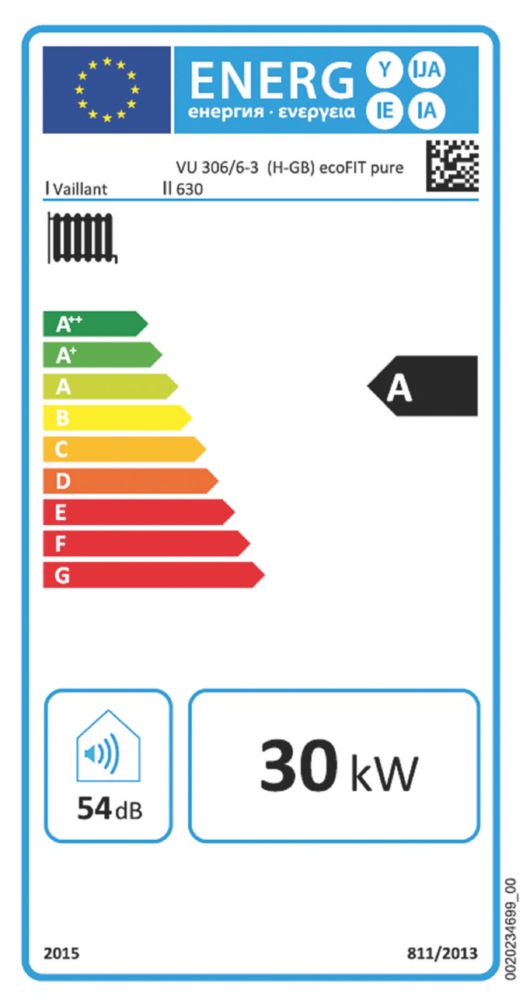 Vaillant ecoFIT Pure 630 Gas System Boiler White - Screwfix
