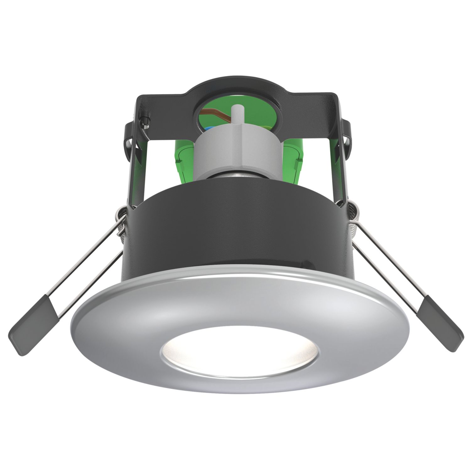 4lite WiZ Connected Fixed Fire Rated LED Smart Downlight Polished Chrome 4.9W 345lm (100PG)