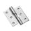 Smith & Locke Polished Chrome  Rising Butt Hinges RH 75mm x 70.6mm 2 Pack