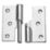 Smith & Locke Polished Chrome  Rising Butt Hinges RH 75mm x 70.6mm 2 Pack