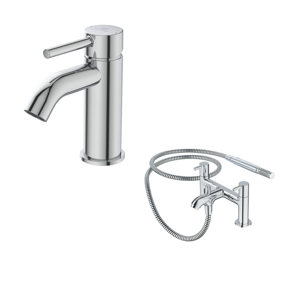 Ideal Standard Ceraline Basin Mixer & Bath Shower Pack