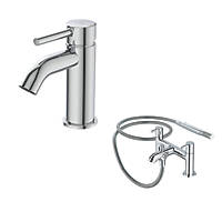 Ideal Standard Ceraline Basin Mixer and Bath Shower Mixer Pack