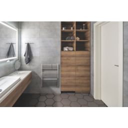 Towelrads 800mm x 600mm 966BTU Chrome Flat Designer Towel Radiator