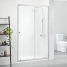 Triton Neo Six  Framed Rectangular Sliding Shower Door Chrome  1000mm x 1850mm