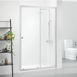 Triton Neo Six  Framed Rectangular Sliding Shower Door Chrome  1000mm x 1850mm