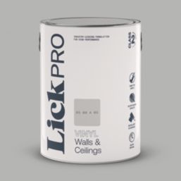 LickPro  5Ltr Grey BS 00 A 05 Vinyl Matt Emulsion  Paint