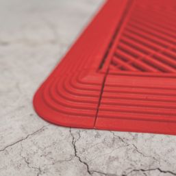 Swisstrax Ribtrax Pro Corner Racing Red 63mm x 63mm 4 Pack