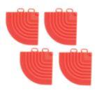 Swisstrax Ribtrax Pro Corner Racing Red 63mm x 63mm 4 Pack