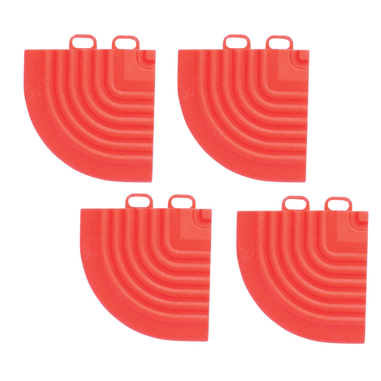 Swisstrax Ribtrax Pro Corner Racing Red 63mm x 63mm 4 Pack (100YU)