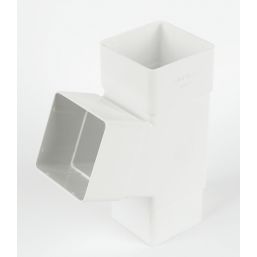 FloPlast  Square Pipe Branch White 65mm
