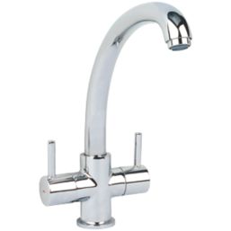 Lahn Dual-Lever Mono Mixer Kitchen Tap Chrome