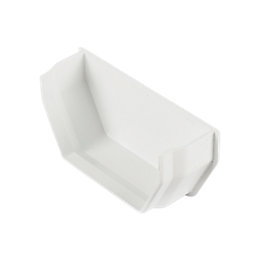 FloPlast  Square Internal Stop End White 114mm