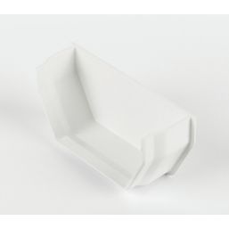 FloPlast  Square Internal Stop End White 114mm