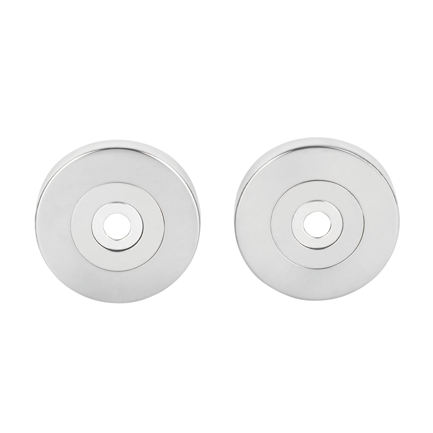 Eurospec Pull Handle Roses Polished Stainless Steel 52mm 2 Pack (1018J)