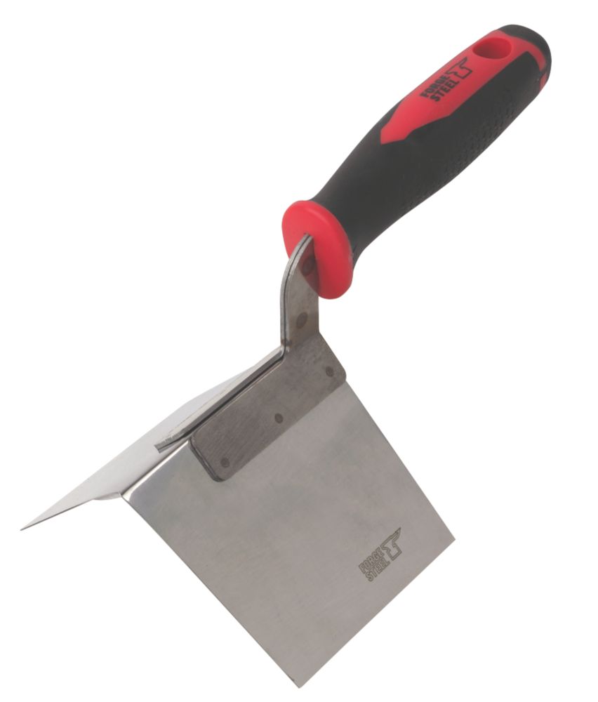 Steel External Corner Trowel 4 x 3 1/2" Screwfix