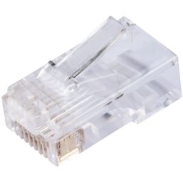 Ideal RJ45 8P/8C Feed-Thru Modular Plugs 100 Pack